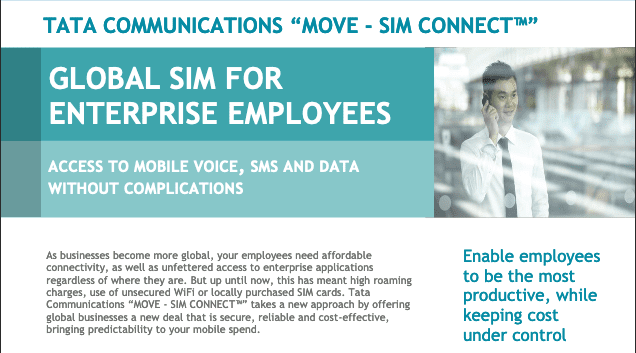 Global SIM for Enterprise Employees