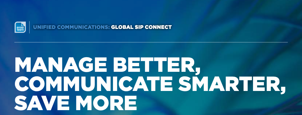 Unified Communications: Global SIP Connect