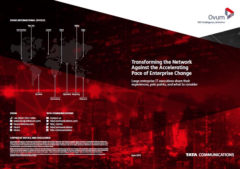 Transforming the Network Against the Accelerating Pace of Enterprise Change