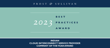 Frost &amp; Sullivan 2023 Indian &#8211; Cloud Interconnect Service Provider Company Of The Year Award